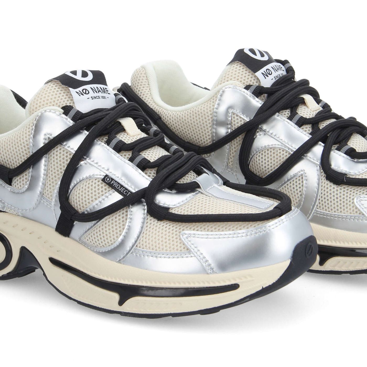 WILLO RUNNER W - MESH/METAL - OFF WHITE/SILVER